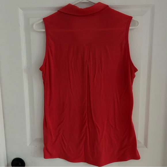 Adidas Women's pink Sleeveless Polo Top - Picture 7 of 9